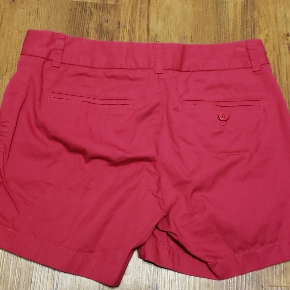 J crew dark pink cotton lived in chino short - Picture 2 of 4